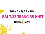 Bài 7.22 trang 35 Toán 7 Tập 2 Kết nối tri thức: Bài Toán Chuyển Động Hà Nội - Yên Bái